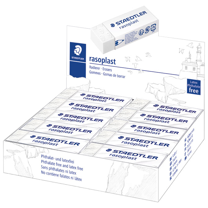 Gumica Rasoplast Staedtler 526 B20 bijela-KOMAD Cijena