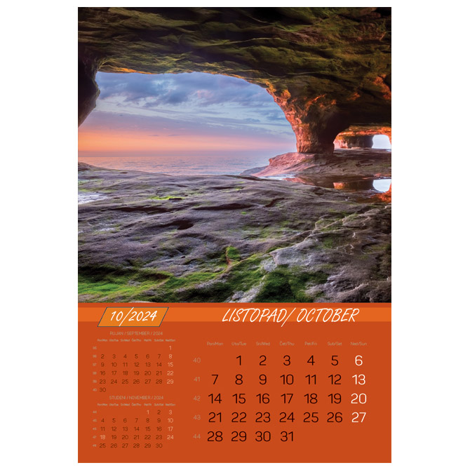 Kalendar “Igre prirode 2024” 13 listova, spirala Cijena