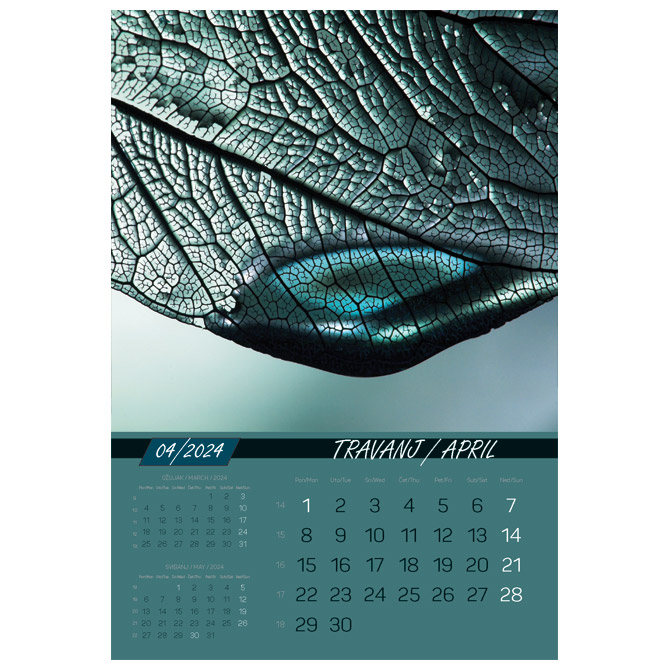 Kalendar “Igre prirode 2024” 13 listova, spirala Cijena