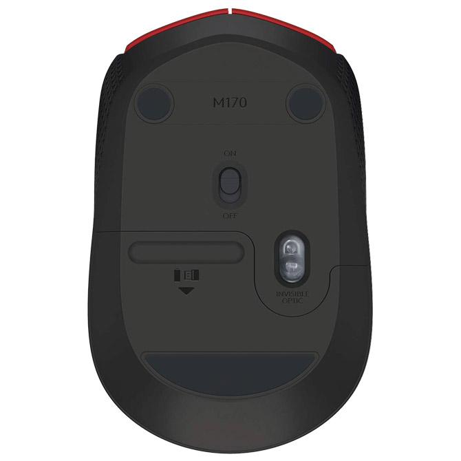 Miš usb 3tipke optički bežični M171 Logitech crveno/crni blister Cijena