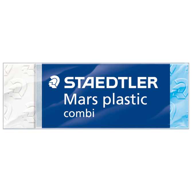 Gumica Mars plastic combi Staedtler 526508 bijela/plava-KOMAD Cijena