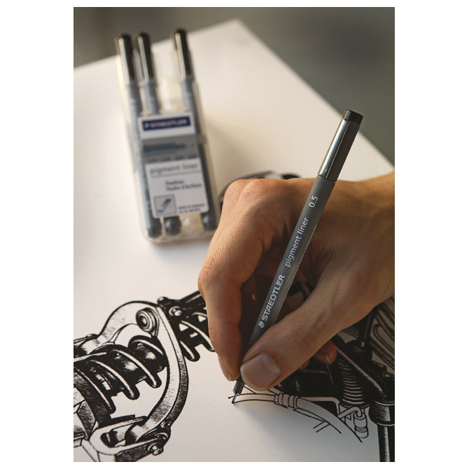 Flomaster za tehničko crtanje  0,05mm pigment liner Staedtler 308 005-9 crni Cijena