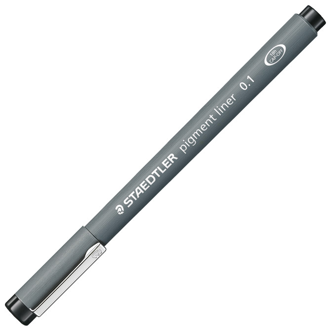 Flomaster za tehničko crtanje 0,1mm pigment liner Staedtler 308 01-9 crni Cijena
