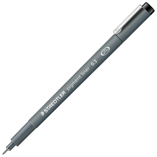 Flomaster za tehničko crtanje 0,3mm pigment liner Staedtler 308 03-9 crni Cijena