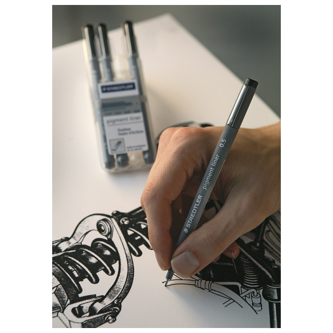 Flomaster za tehničko crtanje 0,5mm pigment liner Staedtler 308 05-9 crni Cijena