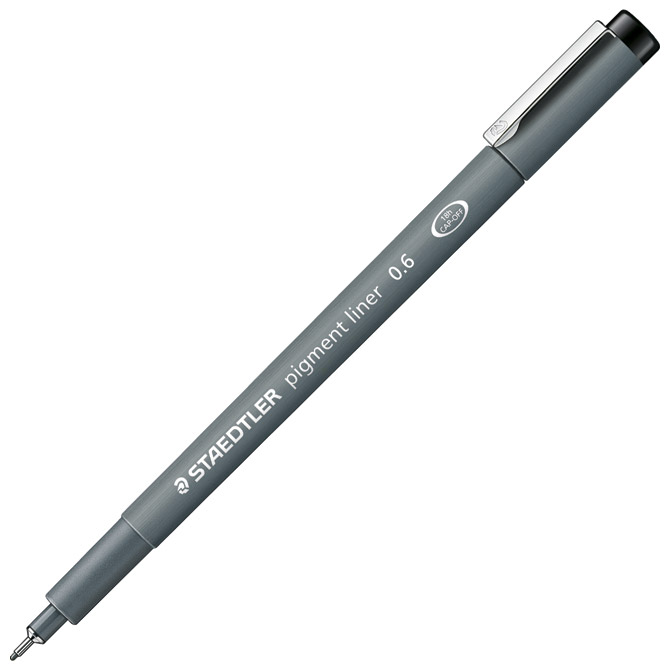 Flomaster za tehničko crtanje 0,6 mm pigment liner Staedtler 308 06-9 crni Cijena