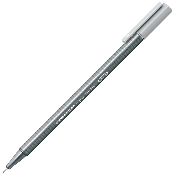 Flomaster fineliner 0,3mm Triplus Staedtler 334-82 svijetlo sivi!! Cijena