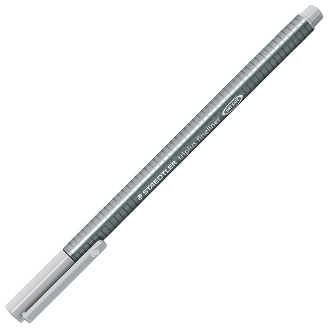 Flomaster fineliner 0,3mm Triplus Staedtler 334-82 svijetlosivi!! Cijena