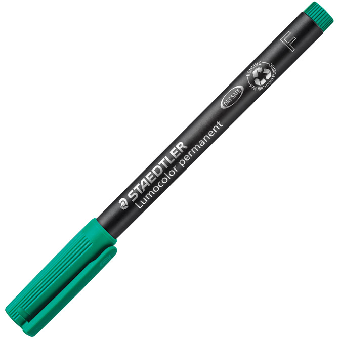 Marker permanentni 0,6mm reciklirani Lumocolor Staedtler 318-5 zeleni Cijena