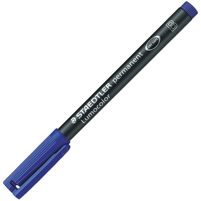 Marker permanentni 1-2,5mm reciklirani Lumocolor Staedtler 314-3 plavi Cijena