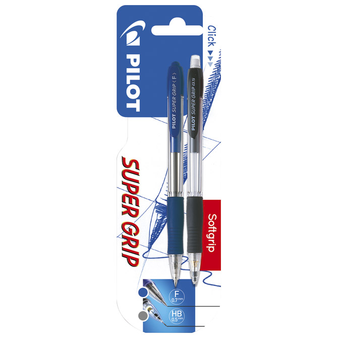 Set olovka kemijska+olovka tehnička Super grip Pilot blister Cijena