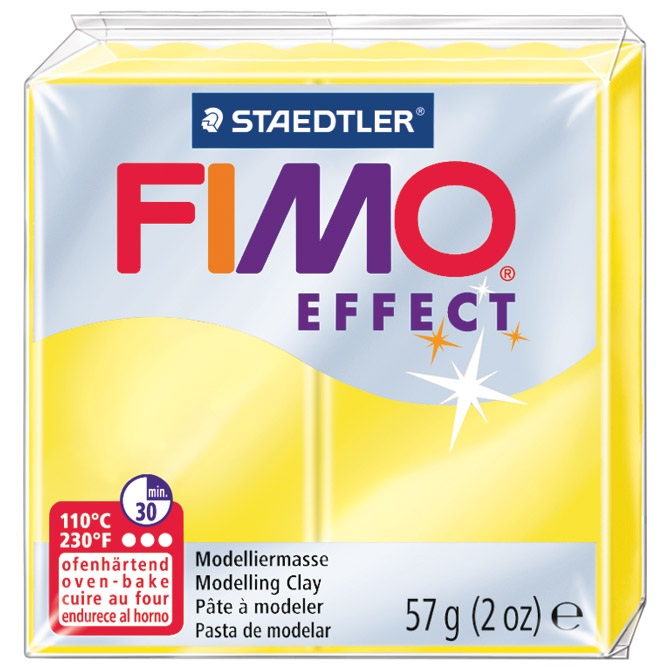 Masa za modeliranje   57g Fimo Effect Staedtler 8020-104 prozirno žuta Cijena