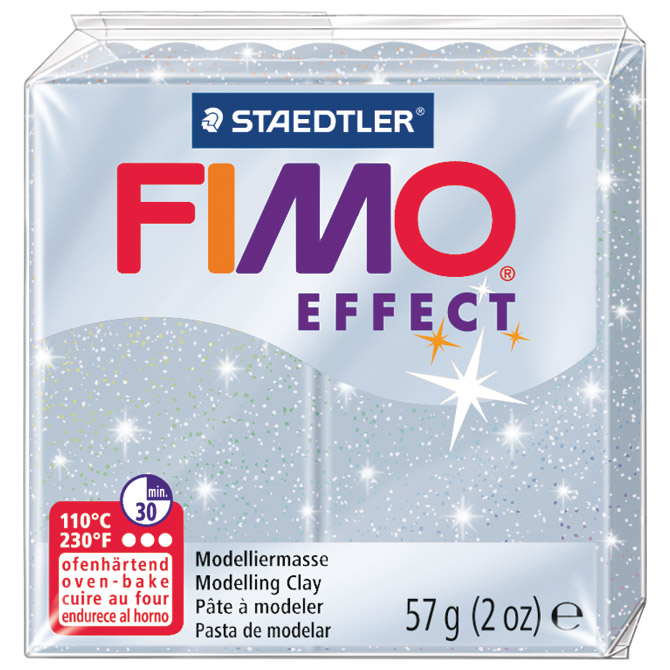 Masa za modeliranje   57g Fimo Effect Staedtler 8020-812 glitter srebrna Cijena
