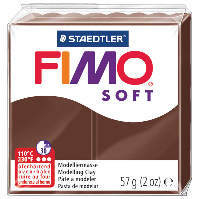 Masa za modeliranje   57g Fimo Soft Staedtler 8020-75 boja čokolade Cijena