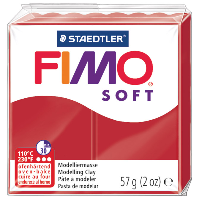Masa za modeliranje   57g Fimo Soft Staedtler 8020-2P crvena Cijena