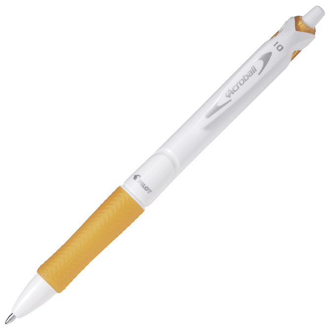 Olovka kemijska Acroball Pure White Begreen Pilot BAB-15M-BG-O narančasta!! Cijena