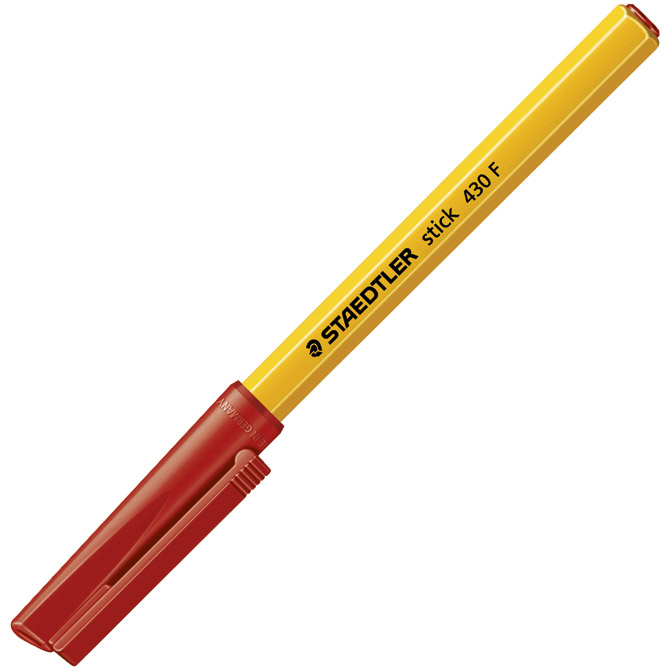 Olovka kemijska Stick Staedtler 430 F-2 crvena Cijena