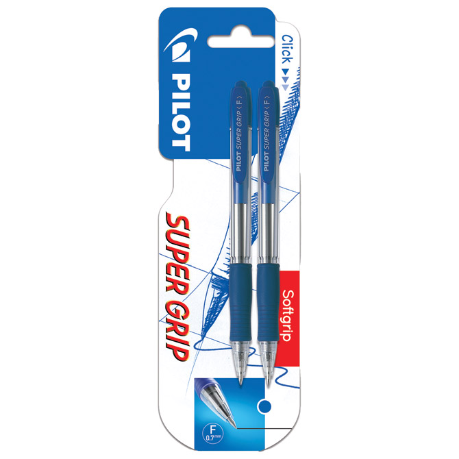 Olovka kemijska Super Grip pk2 Pilot BPGP-10R-F plava/plava blister Cijena