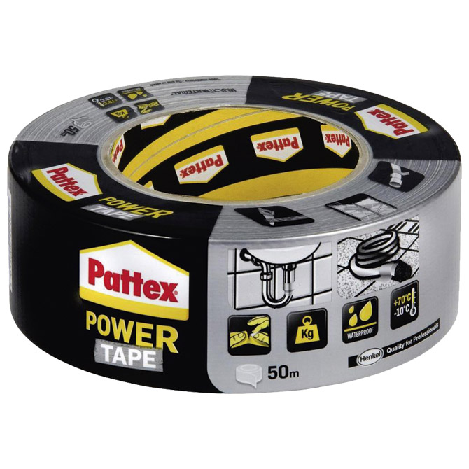 Traka ljepljiva 50mm/50m Power Tape Pattex Henkel srebrna Cijena