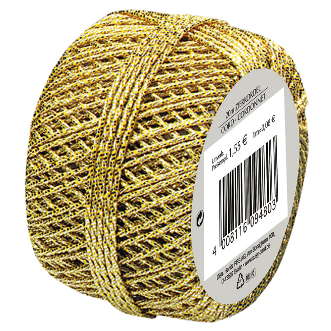 Špaga ukrasna metalik fi-1,5 mm/20m Herlitz 11103991 zlatna!! Cijena