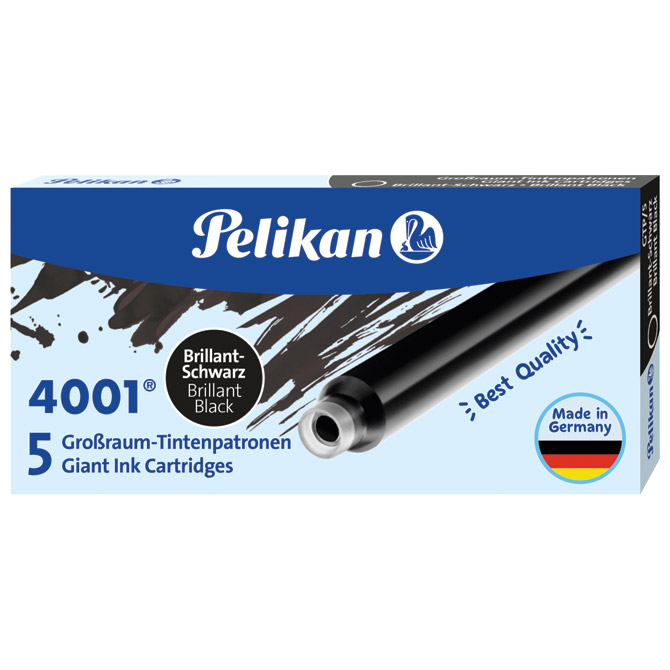 Tinta za nalivpero patrone duge pk5 4001 Pelikan 310615 crna Cijena