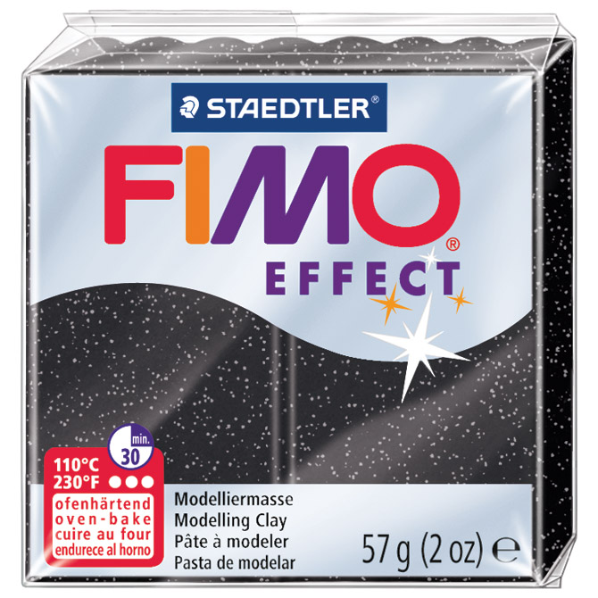 Masa za modeliranje   57g Fimo Effect Staedtler 8020-903 glitter crna Cijena