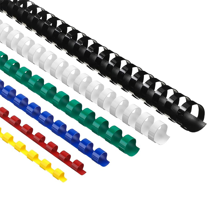 Spirala plastična fi-22 mm pk100 GBC.4028602 crna Cijena