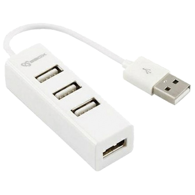 USB hub 2.0 externi 4-portni Sbox H-204 bijeli Cijena