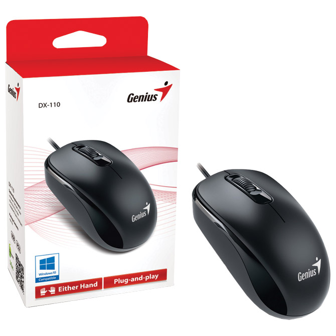 Miš usb 3tipke optički Genius DX-110 Genius crni Cijena