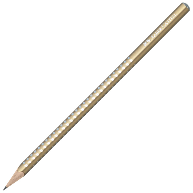 Olovka grafitna B Sparkle pearl Faber-Castell 118214 metalik zlatna Cijena