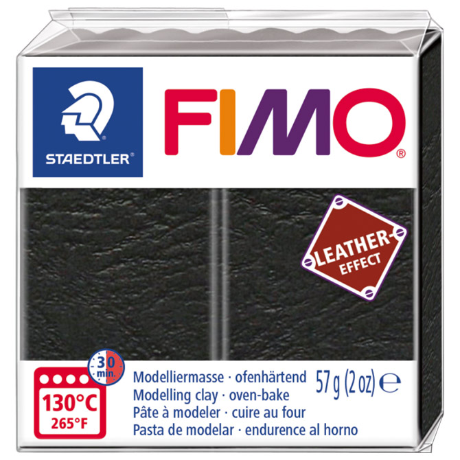 Masa za modeliranje   57g Fimo Effect Leather-effect Staedtler 8010-909 crna Cijena