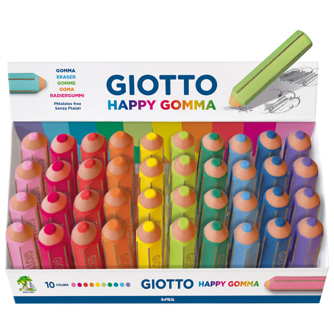 Gumica u obliku olovke Giotto Happy Gomma Fila 2338 (2337) sortirano Cijena