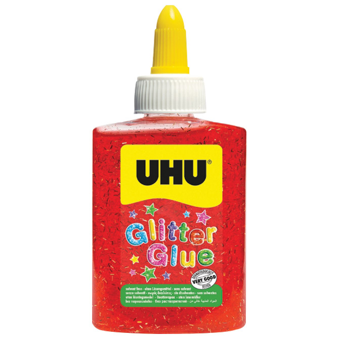 Ljepilo glitter glue 88ml UHU LO181810 crveno Cijena