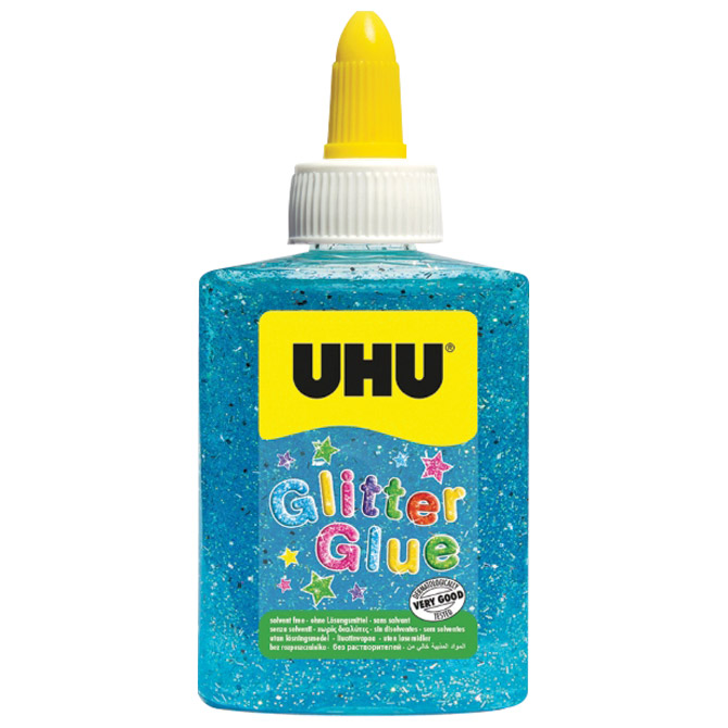 Ljepilo glitter glue 88ml UHU LO181813 plavo Cijena
