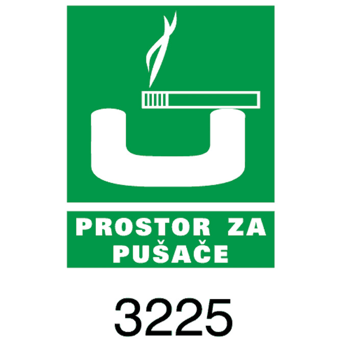 Naljepnice “Prostor za pušače” Simbol 3225 Cijena