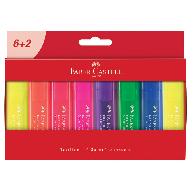 Signir 1-5mm 46 Superfluorescent kartonska kutija Faber-Castell 254667/8boja blister Cijena