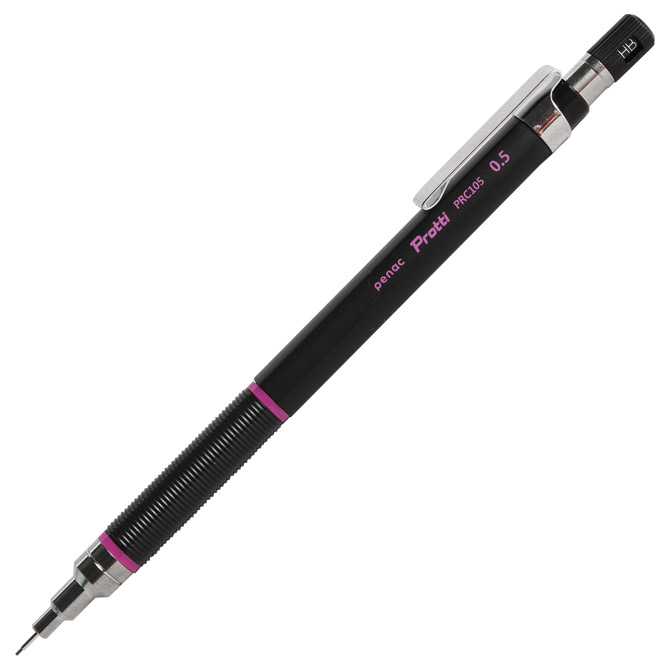 Olovka tehnička 0,5mm grip Protti Penac MP0105-LV-32 crna/roza Cijena