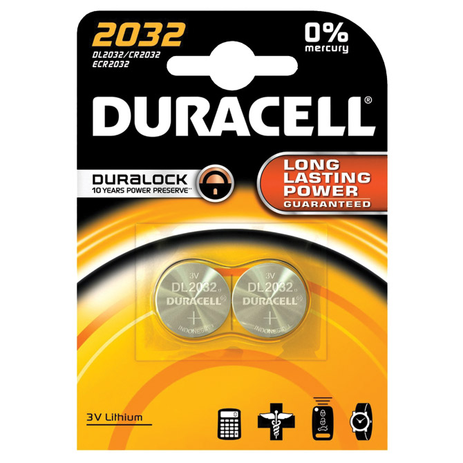 Baterija litij dugmasta 3V pk2 Duracell 2032 blister Cijena