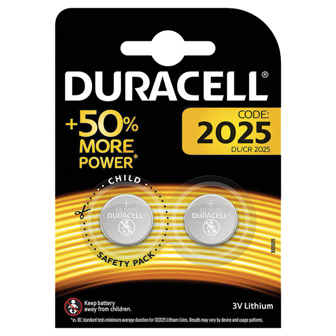 Baterija litij dugmasta 3V pk2 Duracell 2025 blister Cijena