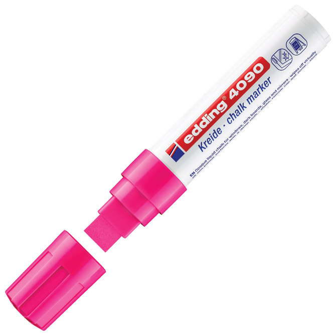 Marker-kreda za staklo 4-15mm Edding 4090/1 neon rozi blister Cijena
