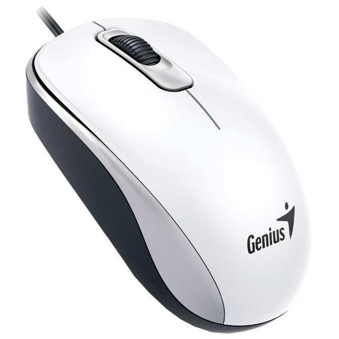 Miš usb 3tipke optički DX-110 Genius bijeli Cijena
