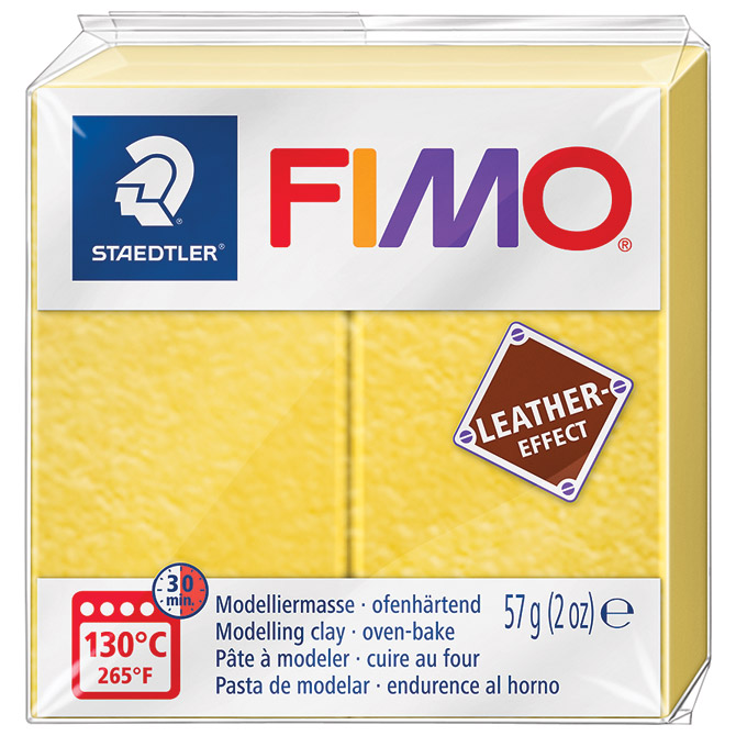 Masa za modeliranje   57g Fimo Effect Leather-effect Staedtler 8010-109 zlatno žuta Cijena