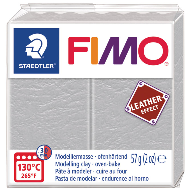Masa za modeliranje   57g Fimo Effect Leather-effect Staedtler 8010-809 siva Cijena