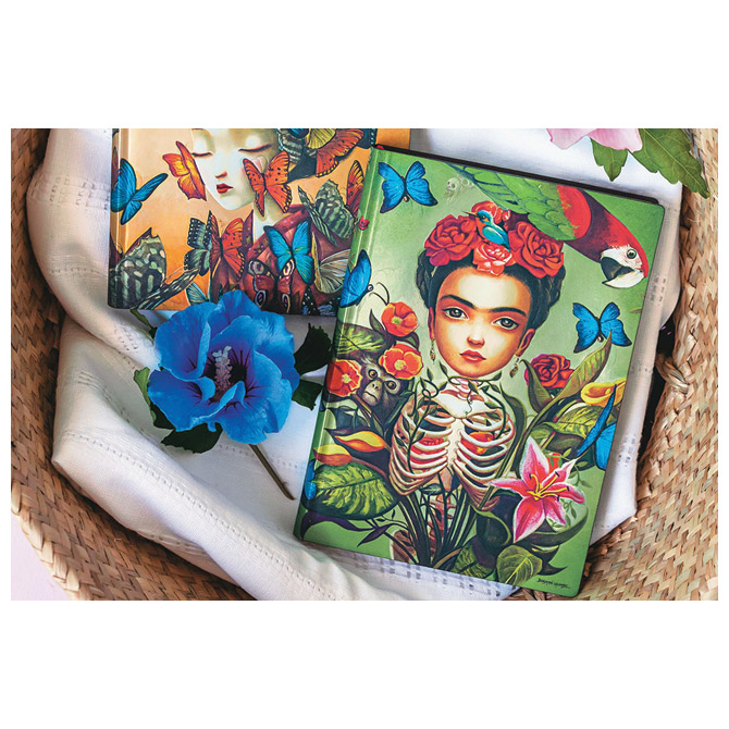 Notes  9,5x14 cm-mini crte 104L bez zatvaranja Frida Flexis Paperblanks FB6532-6!! Cijena