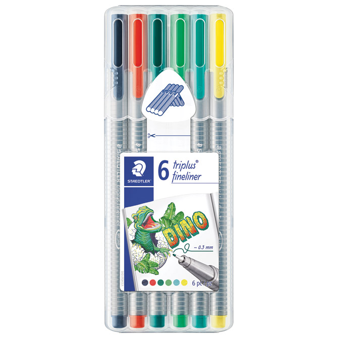 Flomaster fineliner 0,3mm pk6 Dino Triplus Staedtler 334 SB6CS10!! Cijena