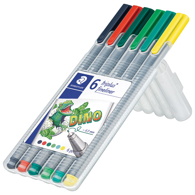 Flomaster fineliner 0,3mm pk6 Dino Triplus Staedtler 334 SB6CS10!! Cijena