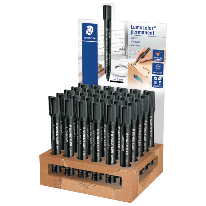 Stalak s markerima permanentnim 2 mm pk30 Staedtler 352-9 CA30 crni Cijena