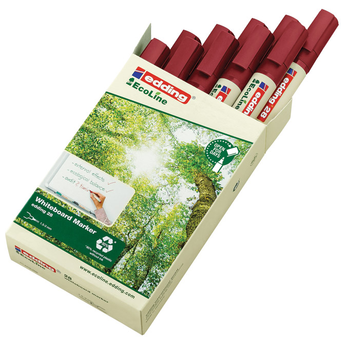 Marker za bijelu ploču 1,5-3mm EcoLine Edding 28 crveni Cijena