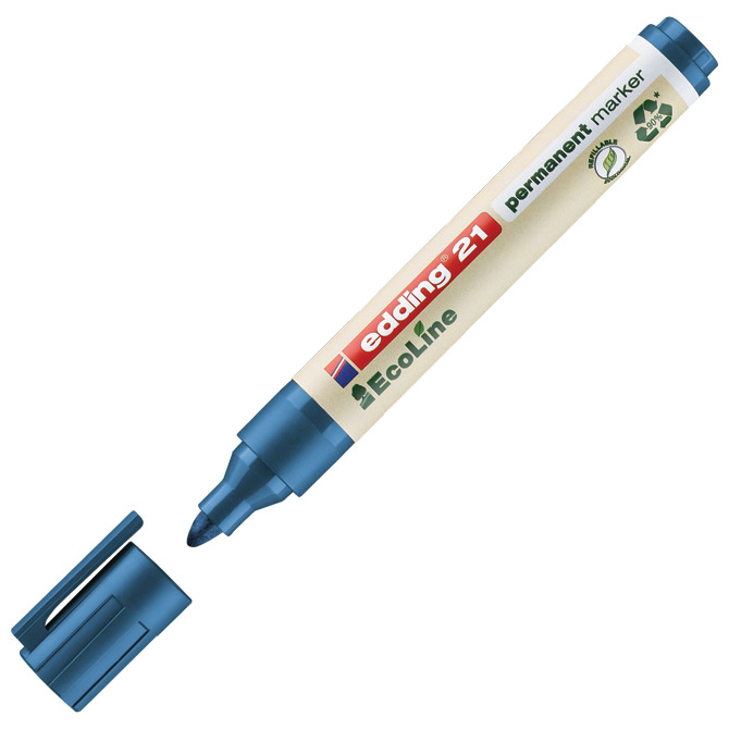 Marker permanentni 1,5-3mm okrugli vrh EcoLine Edding 21 plavi Cijena