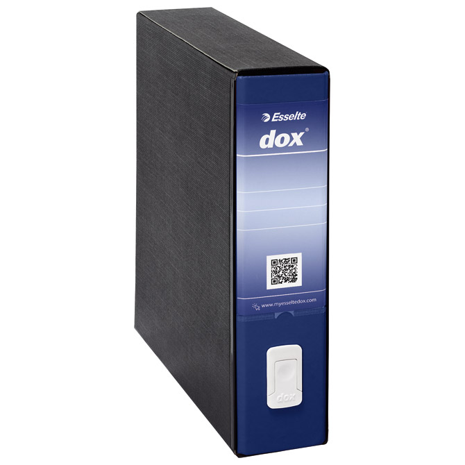 Registrator A4 široki u crnoj kutiji Dox9 Esselte 000212A4 plavi Cijena